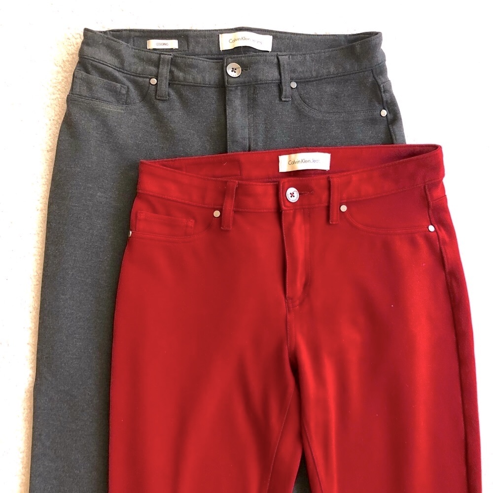 Calvin Klein Leggings - Grey and Red Pant